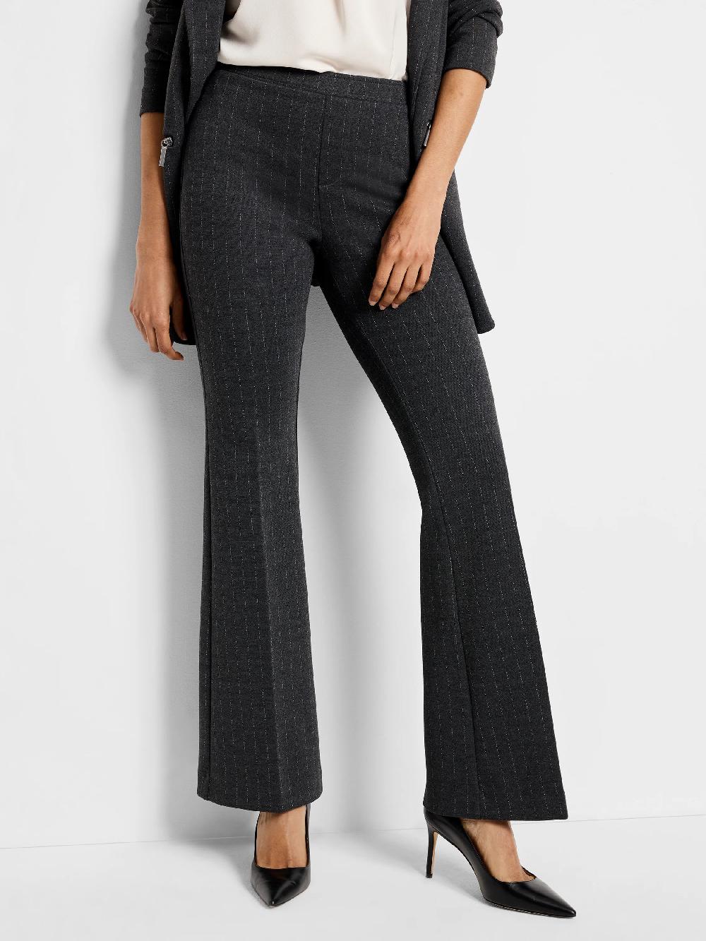 nic zoe 30.5" Pinstripe Knit Bootcut Pant