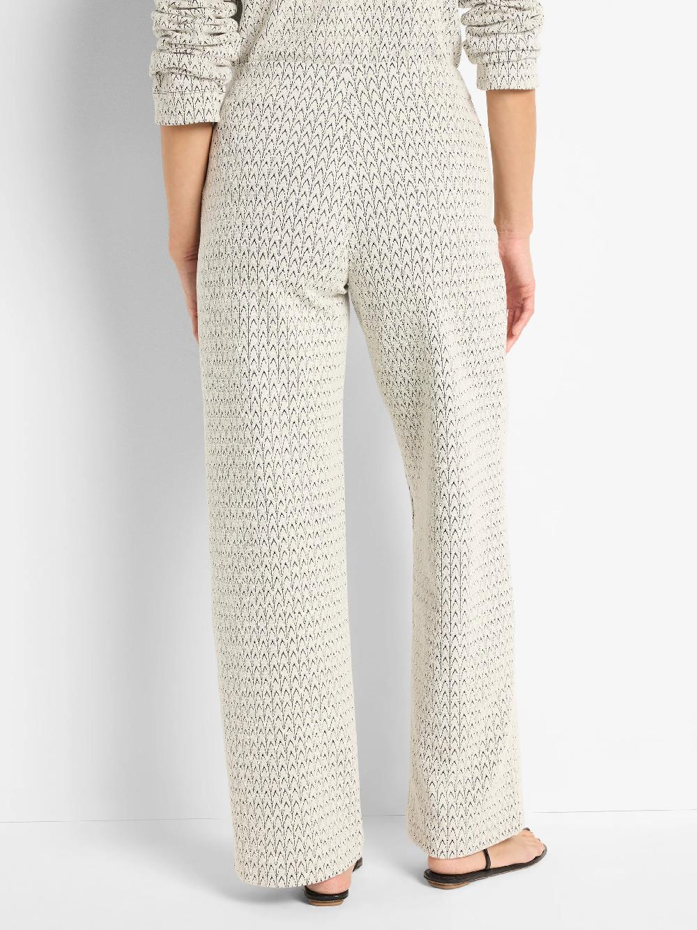 Nic Zoe 30.5" Subtle Swirl Knit Lenox Wide Leg Pant