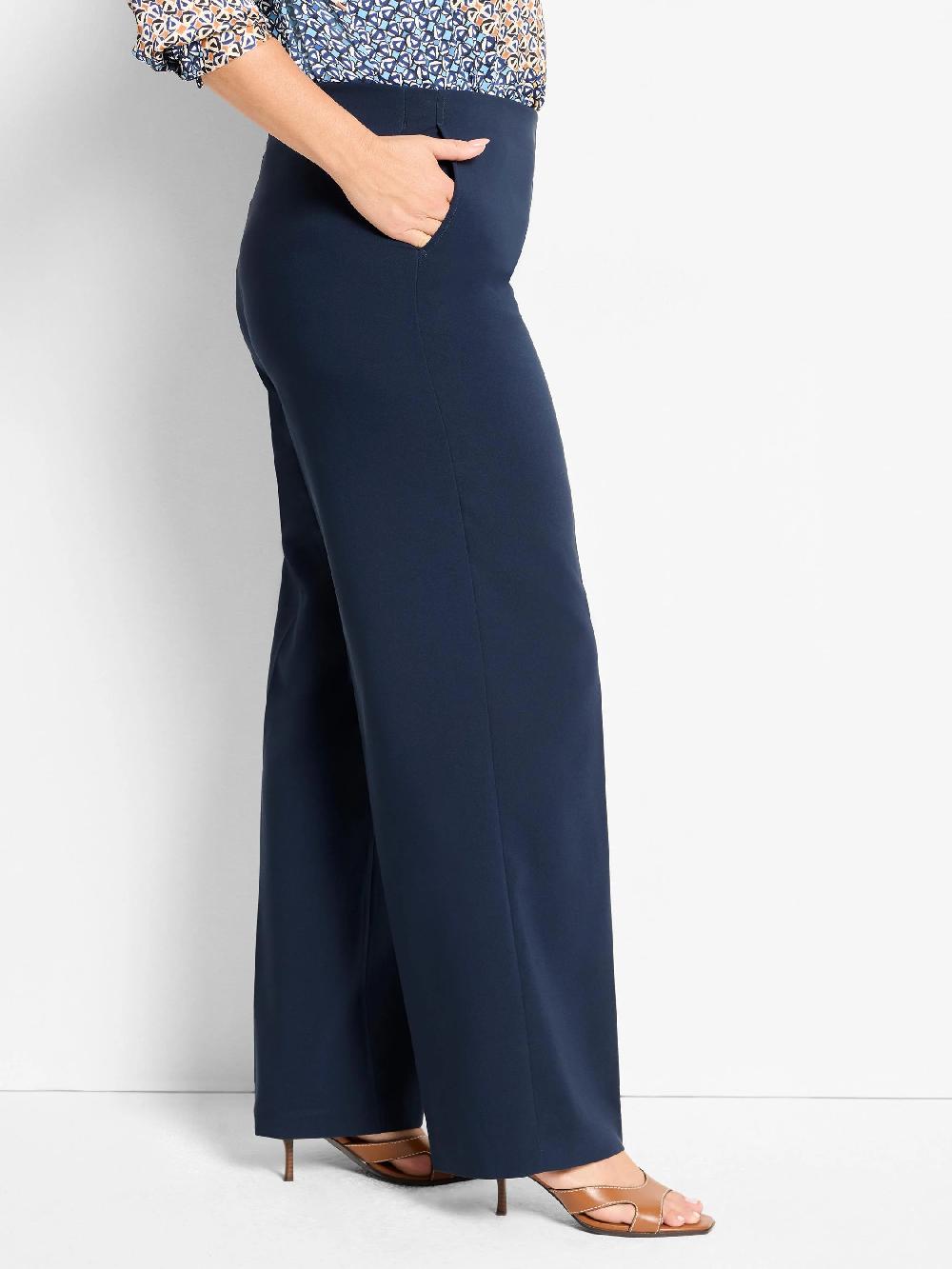 Nic Zoe 31" Lenox Wide Leg Sleek Stretch Pant