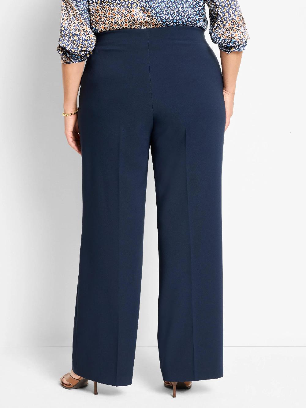 Nic Zoe 31" Lenox Wide Leg Sleek Stretch Pant