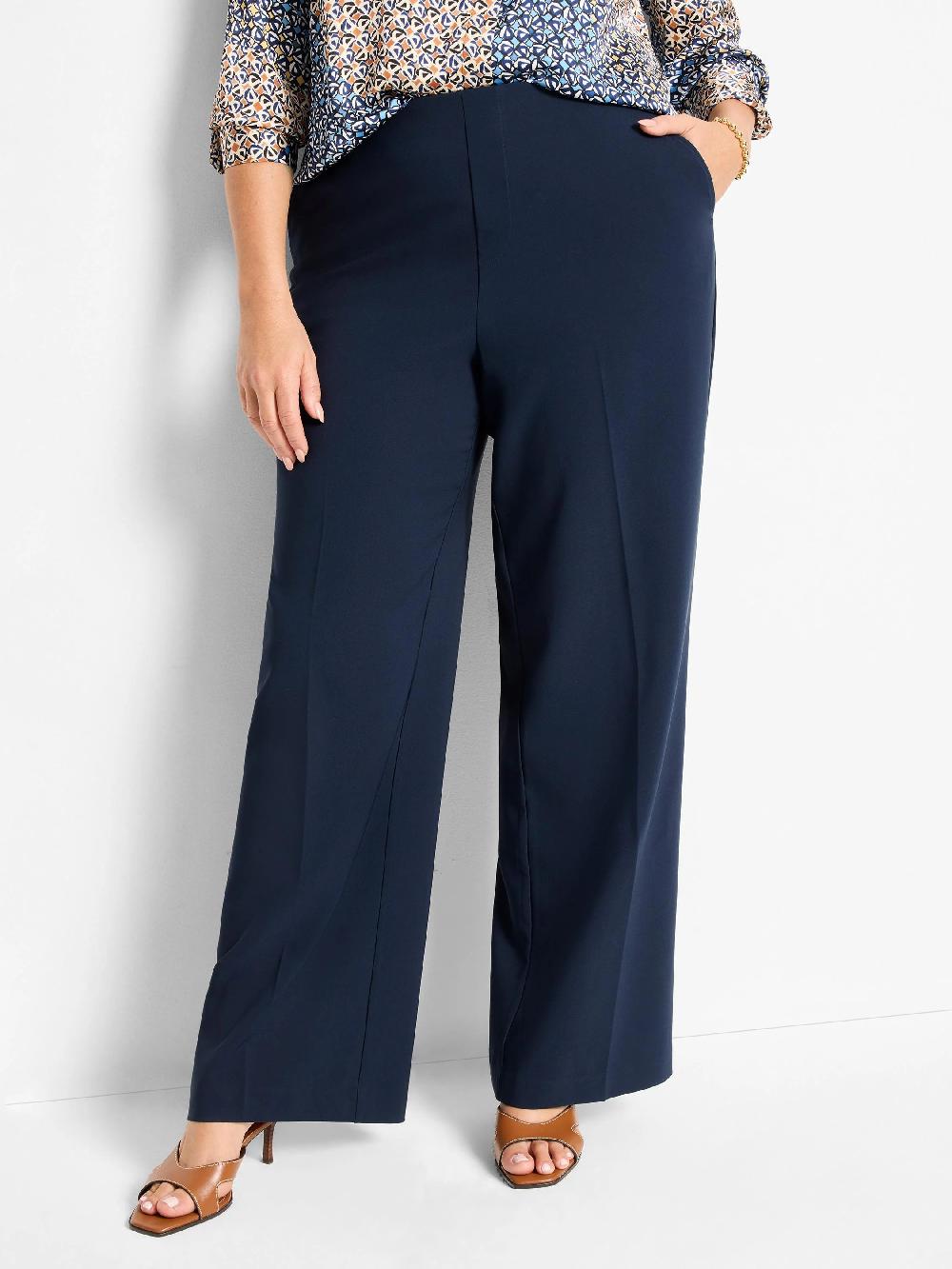 nic zoe 31" Lenox Wide Leg Sleek Stretch Pant