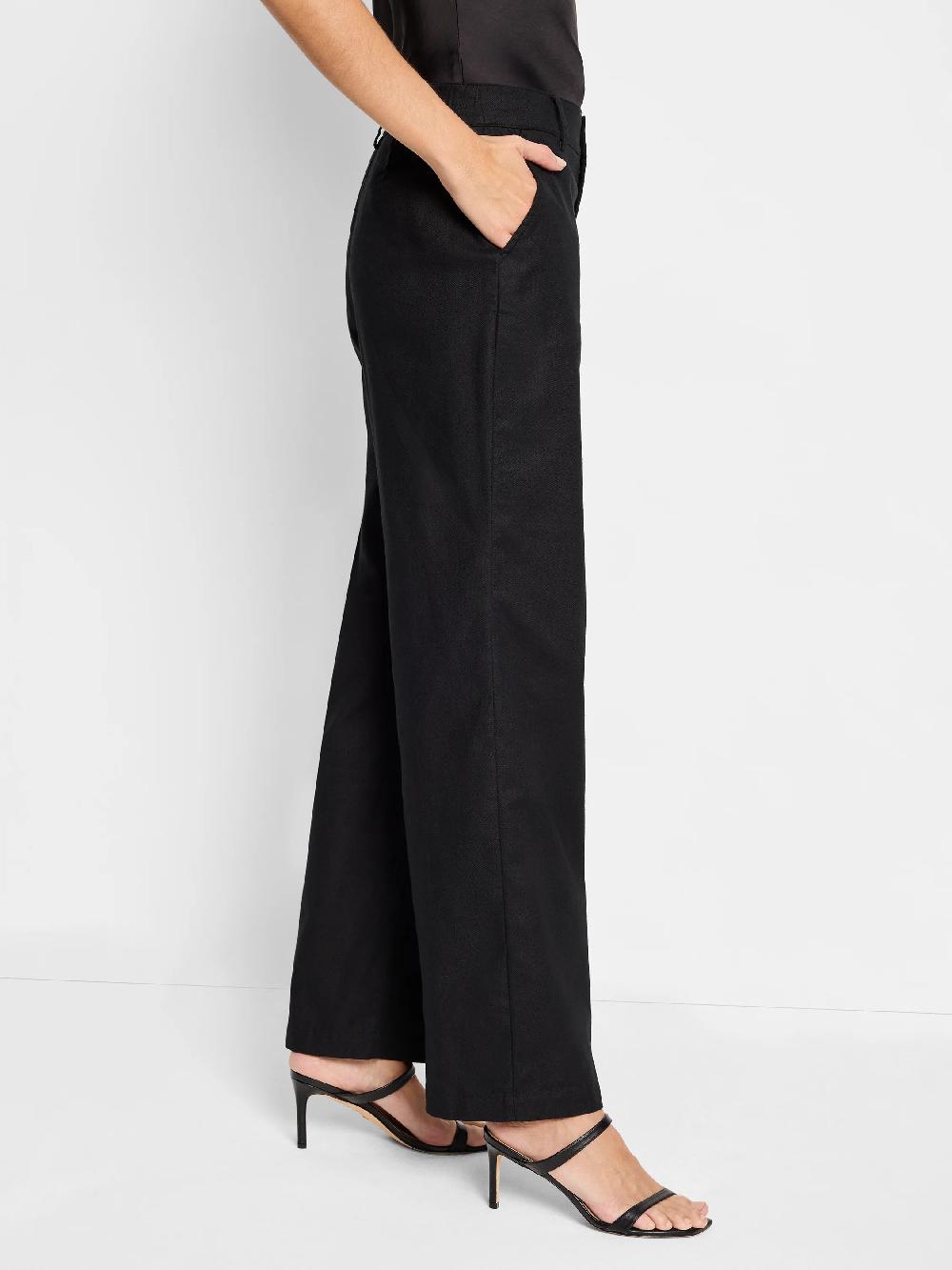 Nic Zoe 31" Linen Cotton Eliot Wide-Leg Pant