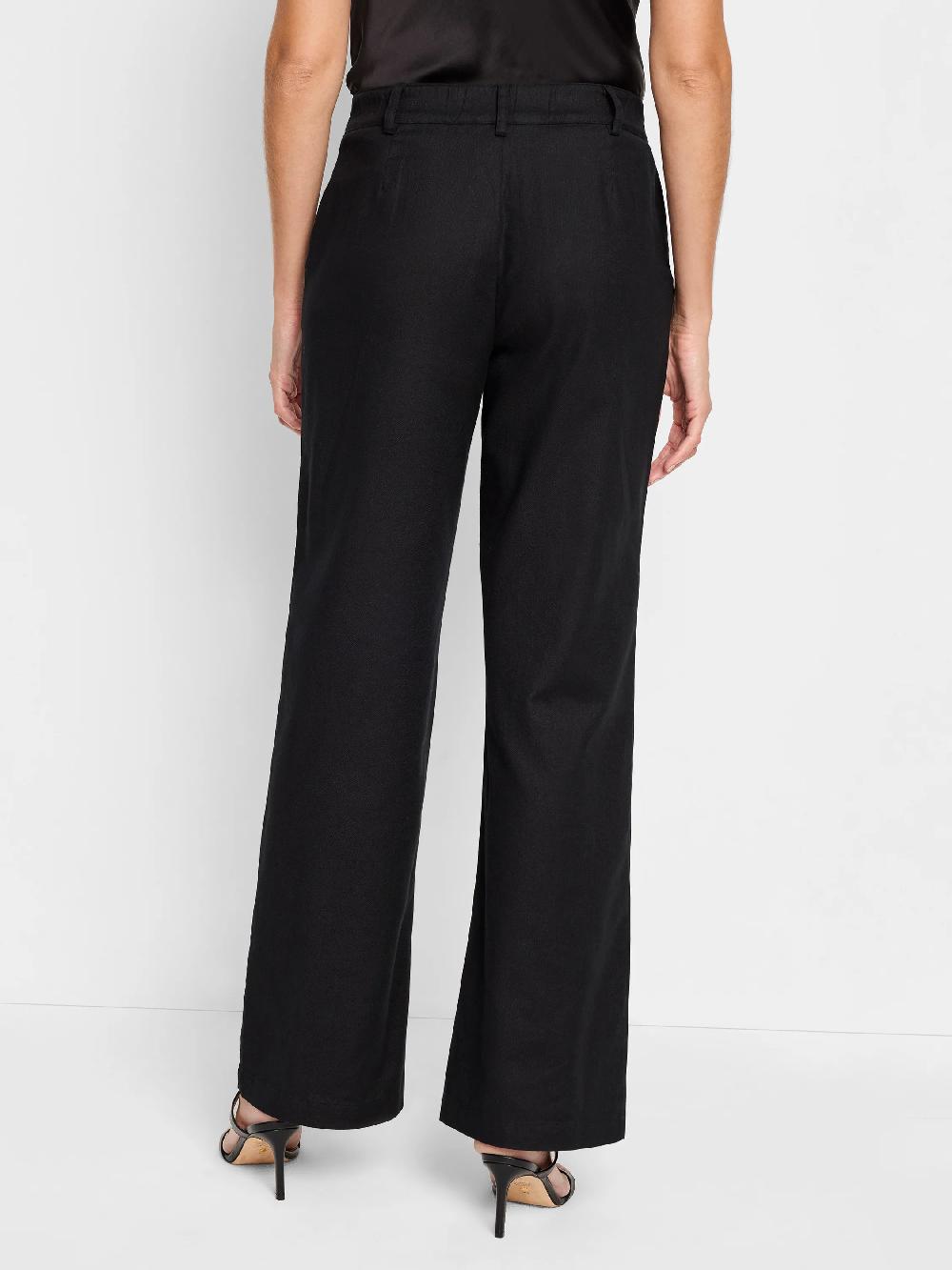 Nic Zoe 31" Linen Cotton Eliot Wide-Leg Pant
