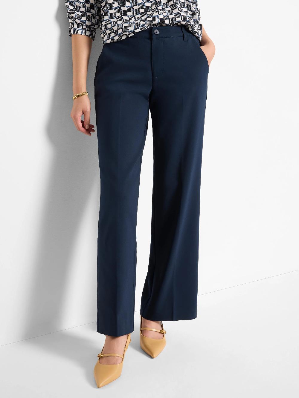 nic zoe 31" Seasonless Cotton Wide-Leg Trouser