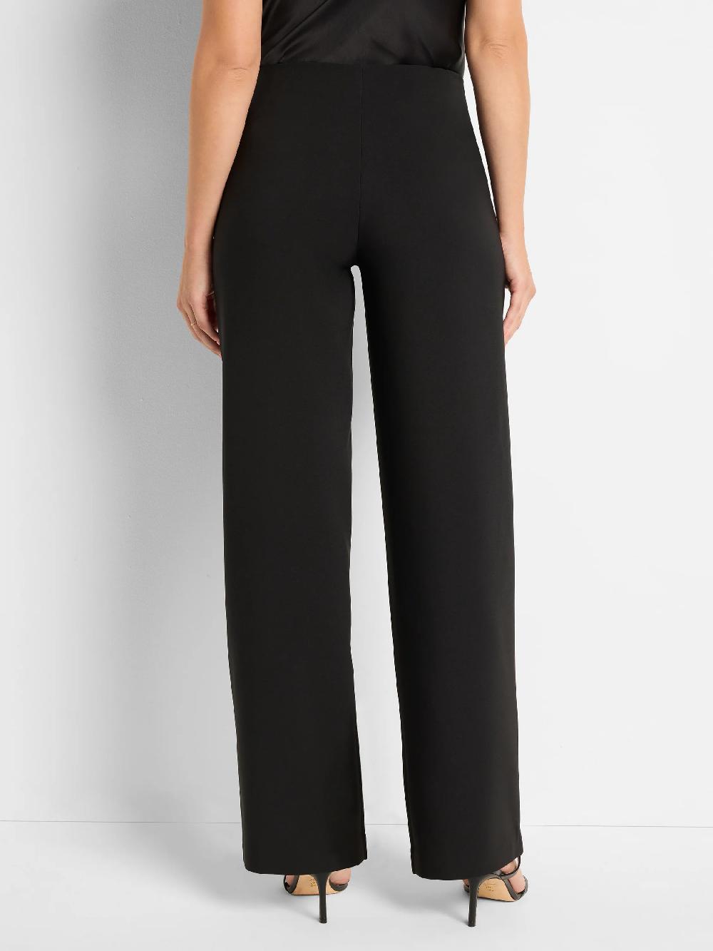 Nic Zoe 31" Stretch Knit Lenox Wide-Leg Pant
