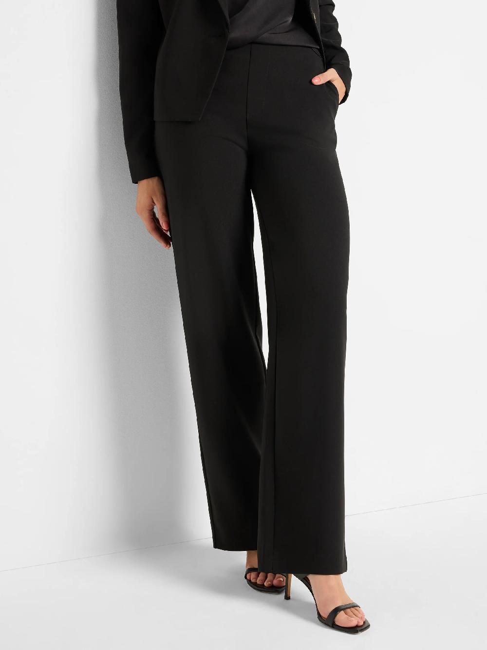 nic zoe 31" Stretch Knit Lenox Wide-Leg Pant