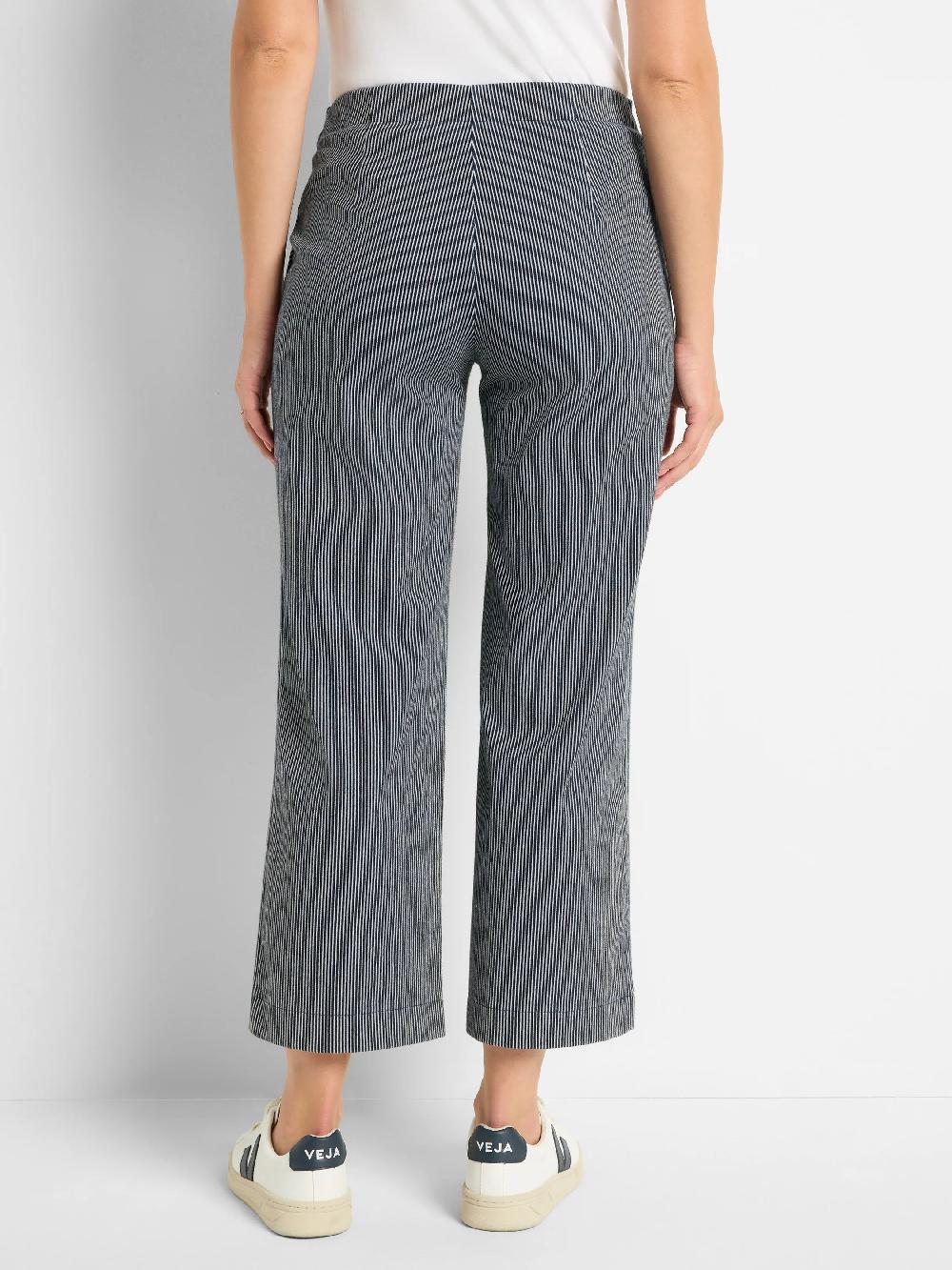 Nic Zoe All Day Stripe Wide-Leg Jeans