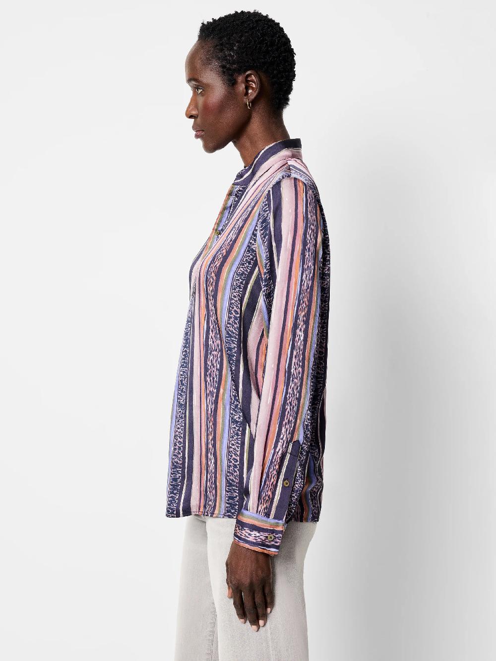 Nic Zoe Animal Stripe Shirt