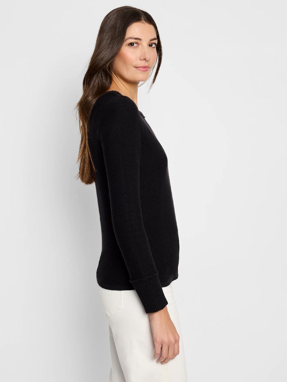 Nic Zoe Baby Garter Crew Neck Sweater