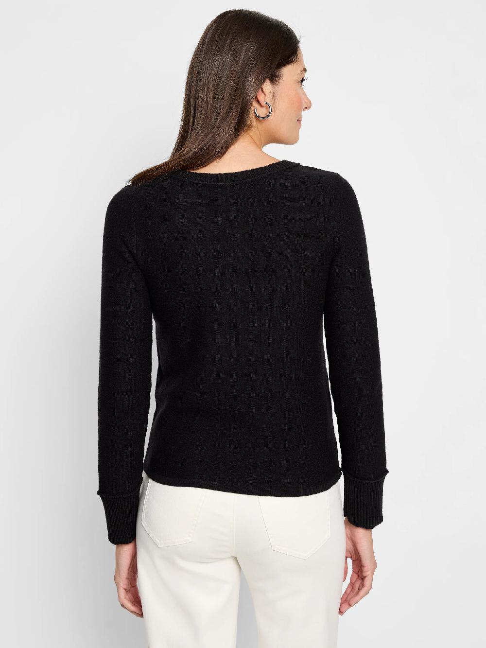 Nic Zoe Baby Garter Crew Neck Sweater