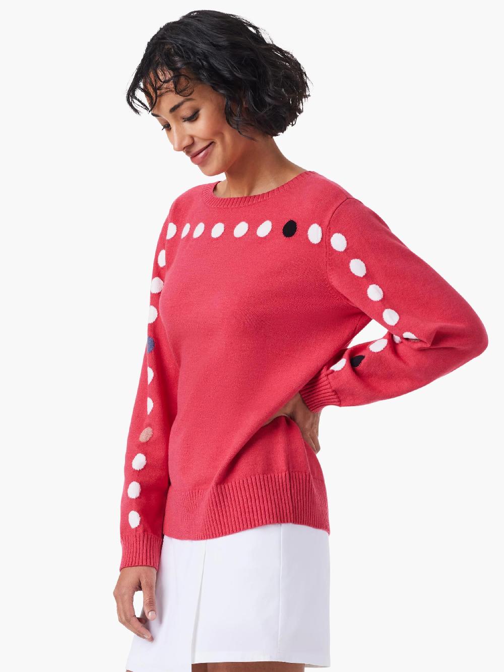 Nic Zoe Back To Front Cool Down Dotted Sweater