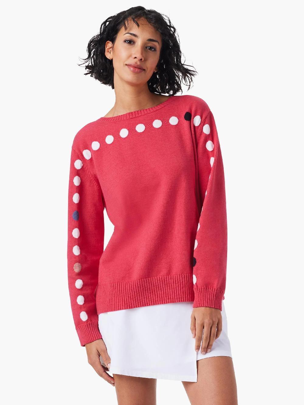 nic zoe Back To Front Cool Down Dotted Sweater