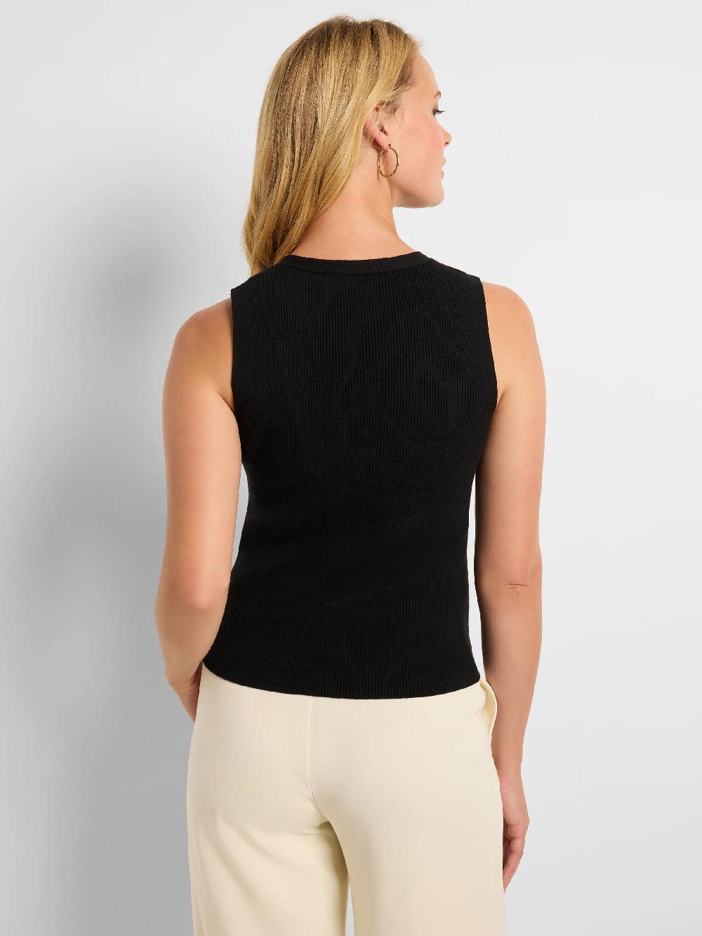 Nic Zoe Button Pullover Sweater Vest
