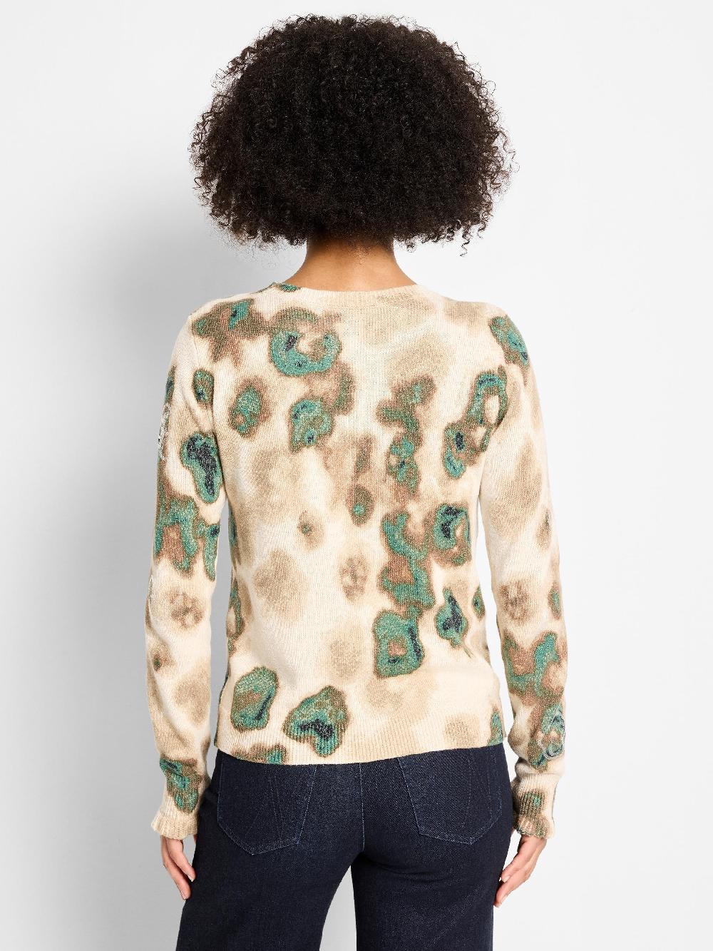 Nic Zoe Camo Shine Sweater