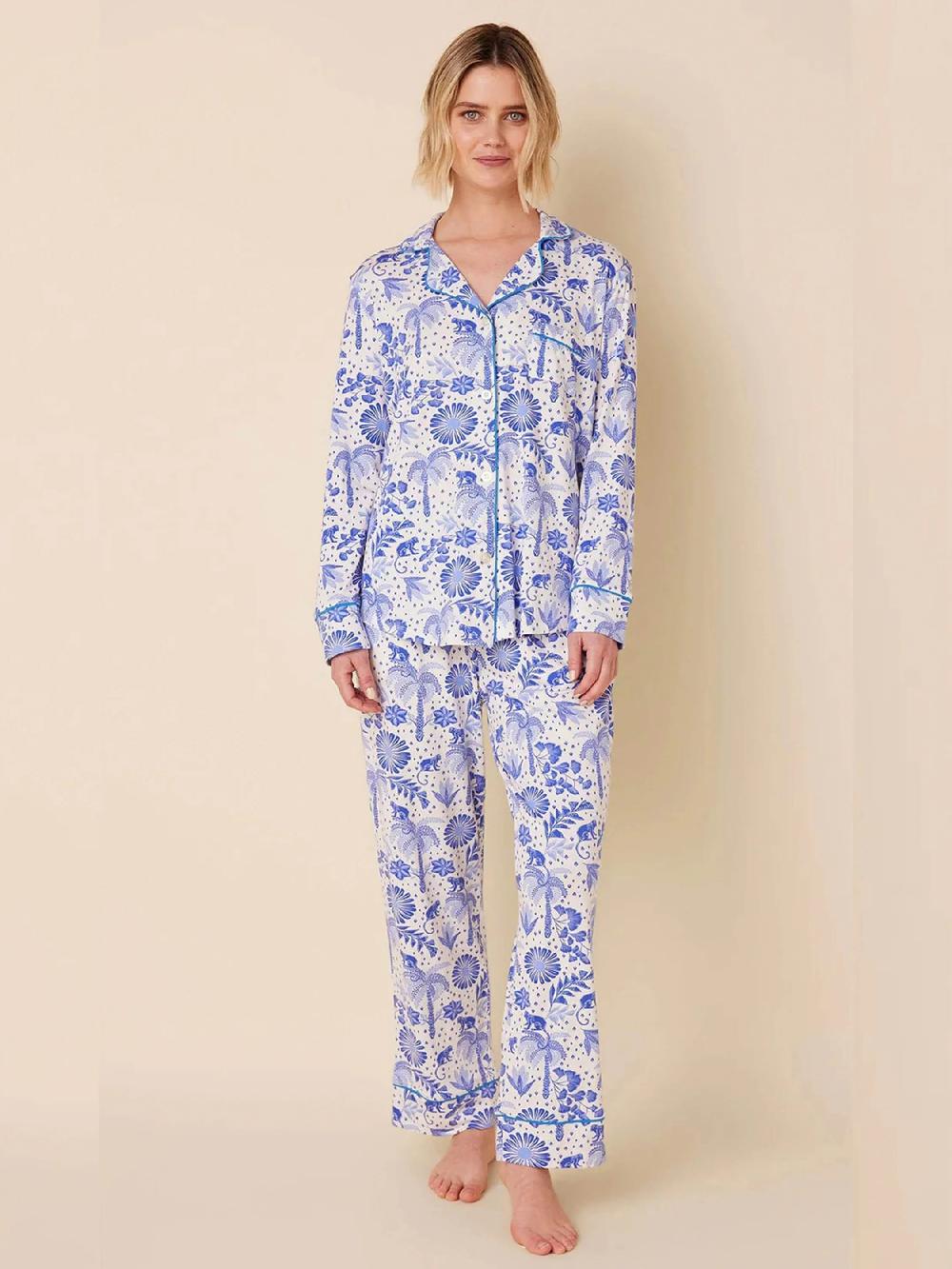 Nic Zoe Cat'S Pajamas Knit Long Sleeve Pajama Set