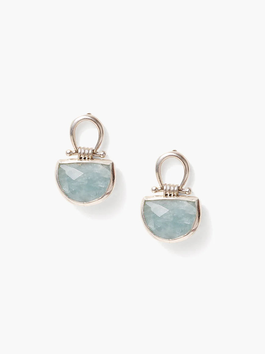 Nic Zoe Chan Luu Aquamarine Post Earrings