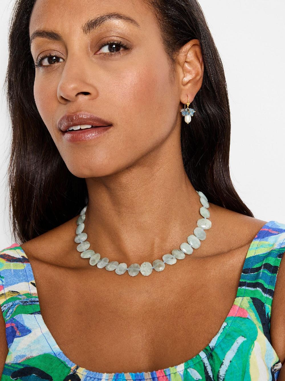 Nic Zoe Chan Luu Gem Stone Necklace