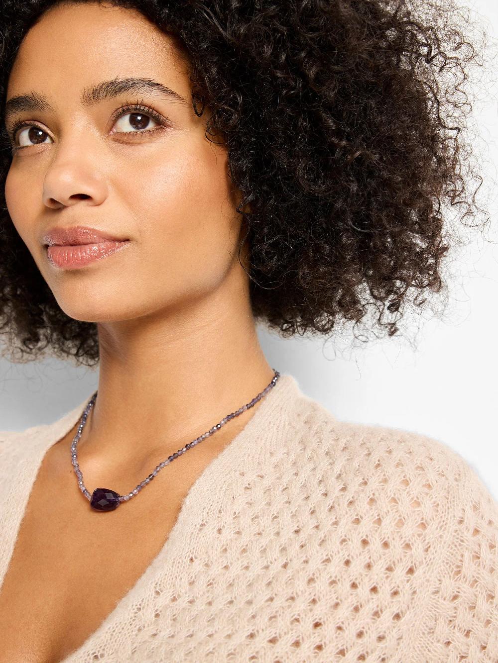 nic zoe Chan Luu Iolite Beaded Necklace