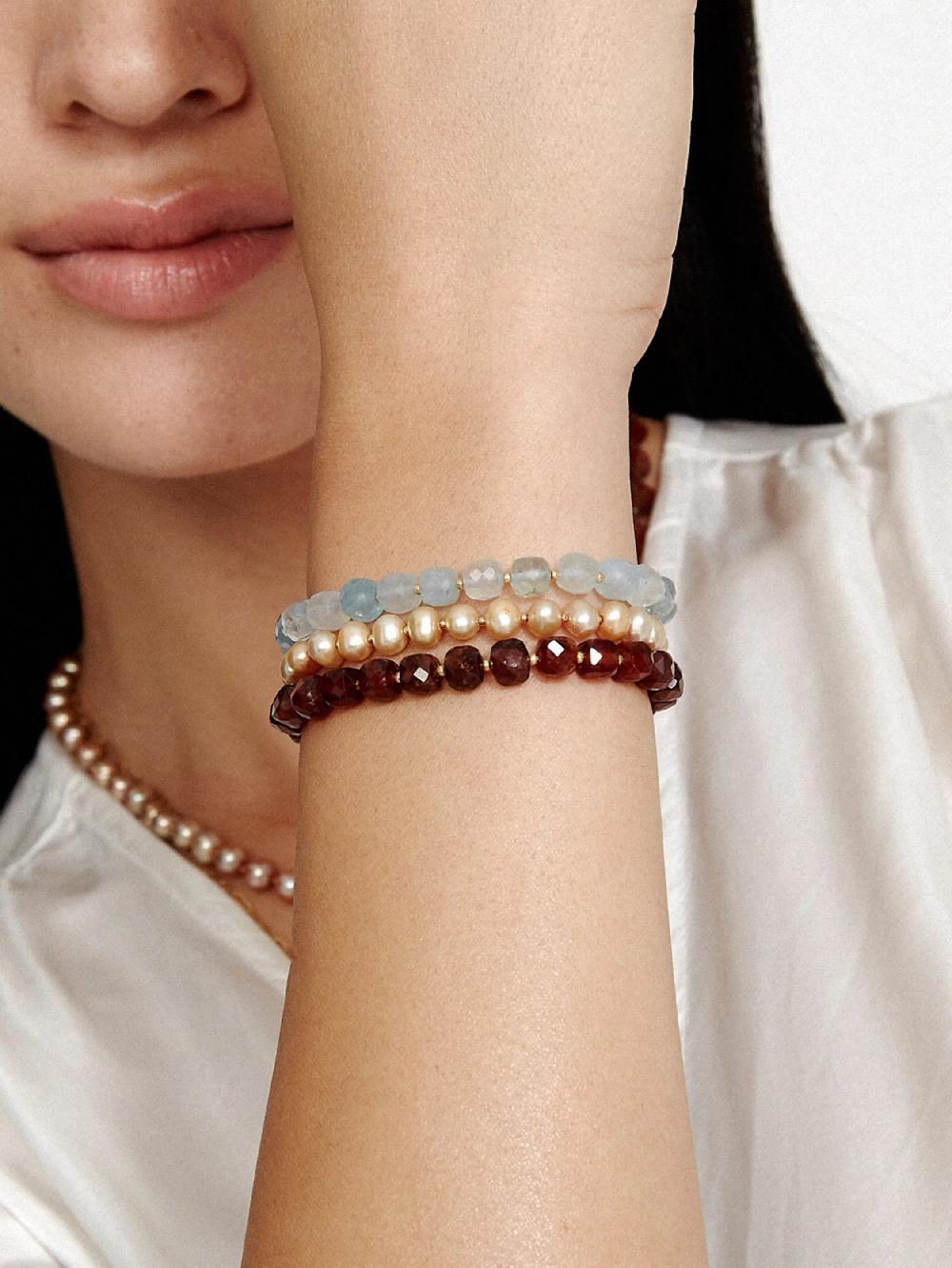 Nic Zoe Chan Luu Multi Stone & Pearl Wrap