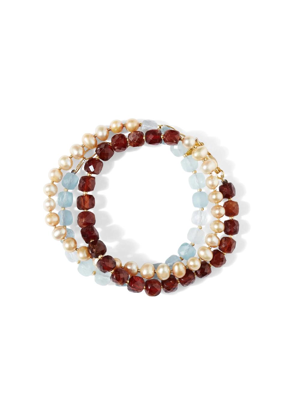 nic zoe Chan Luu Multi Stone & Pearl Wrap