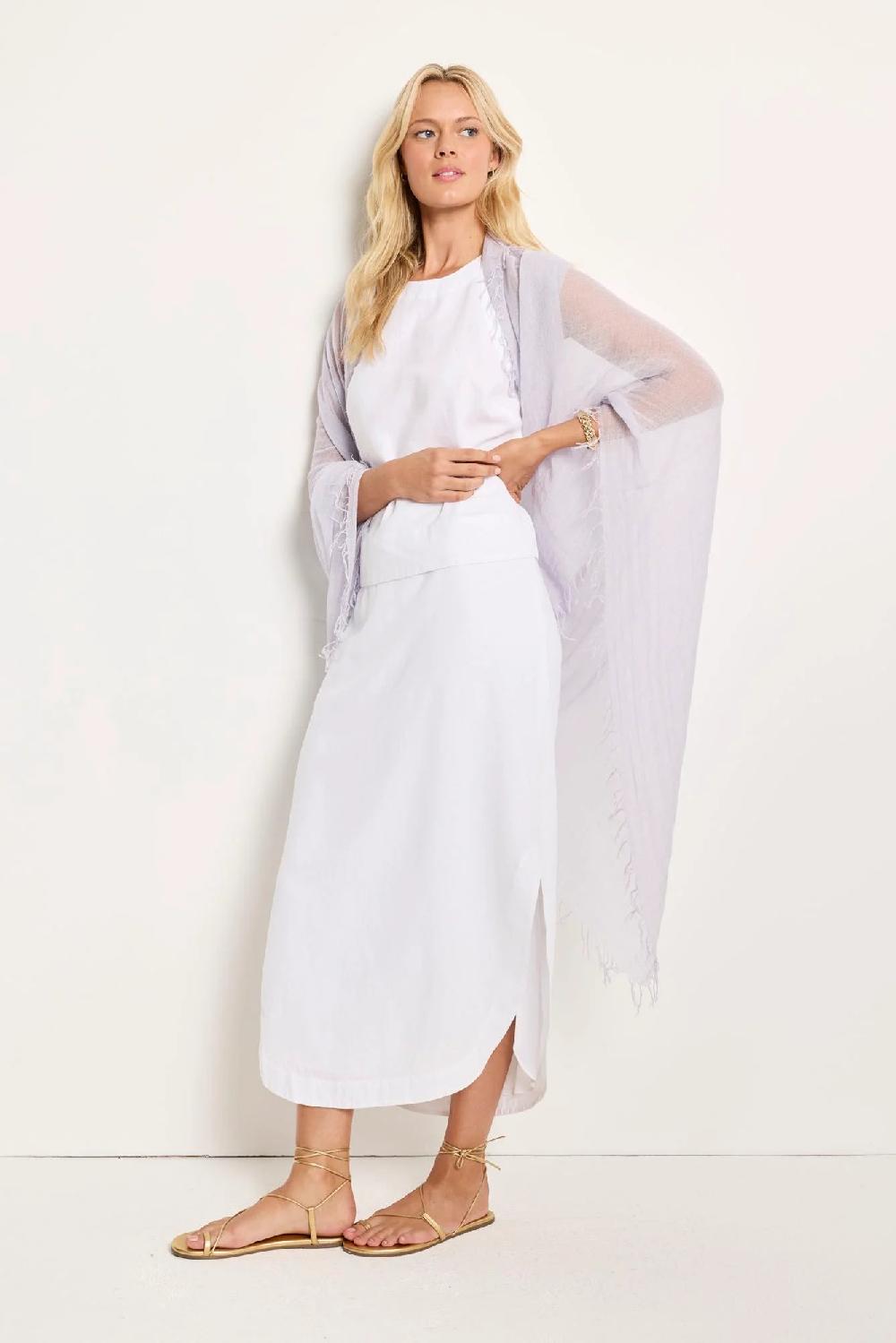 Nic Zoe Chan Luu Solid Scarf With Fringe Edges