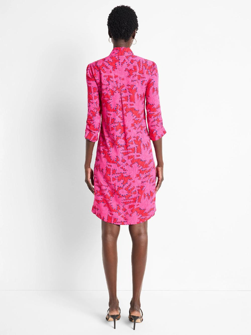 Nic Zoe Clashy Petals Ruffled Up Dress