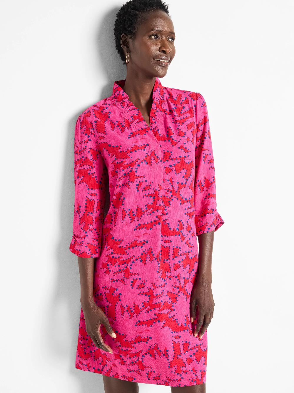 nic zoe Clashy Petals Ruffled Up Dress