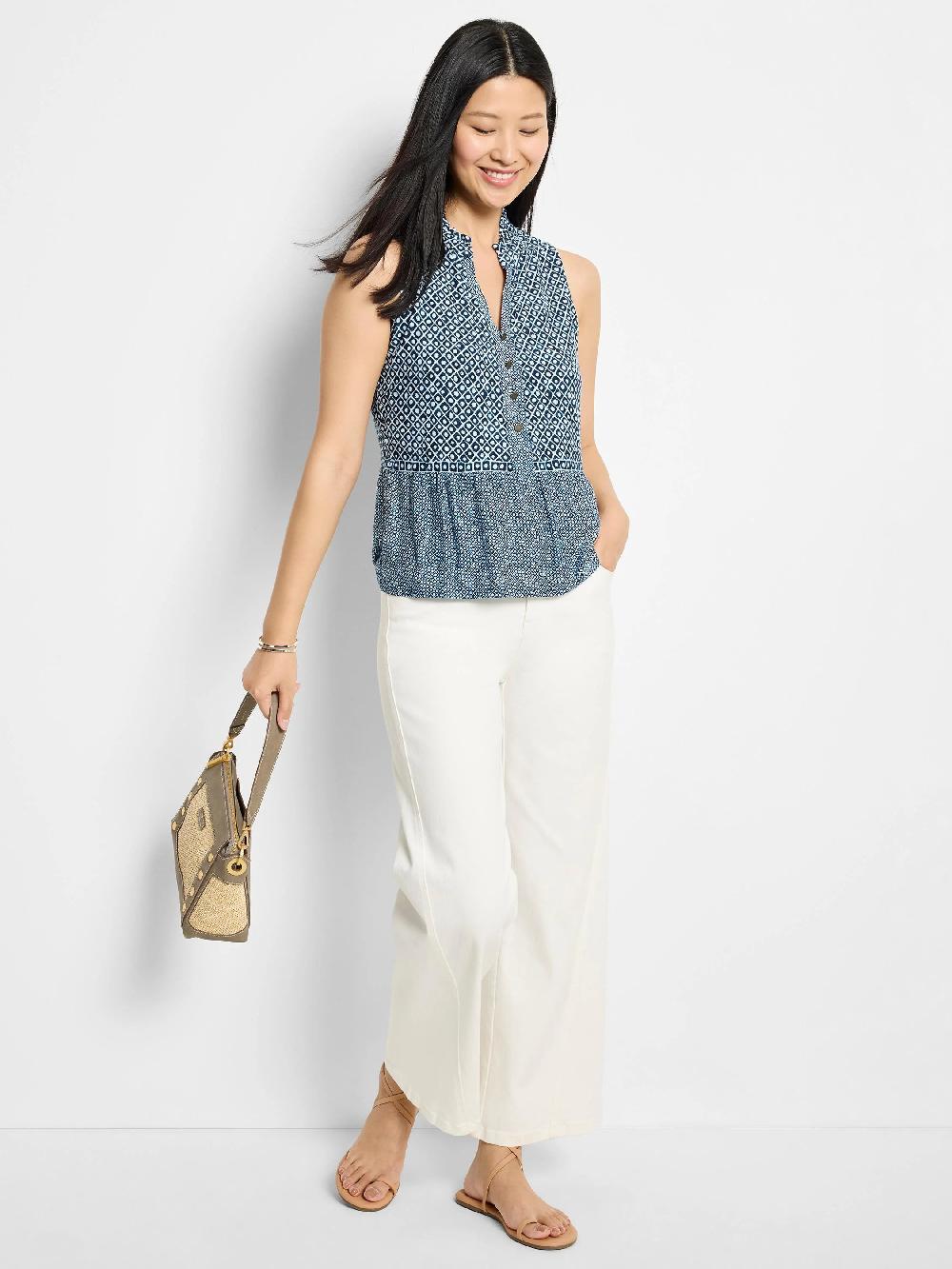 Nic Zoe Coastal Geo Knit Tank