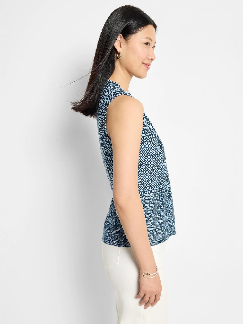 Nic Zoe Coastal Geo Knit Tank