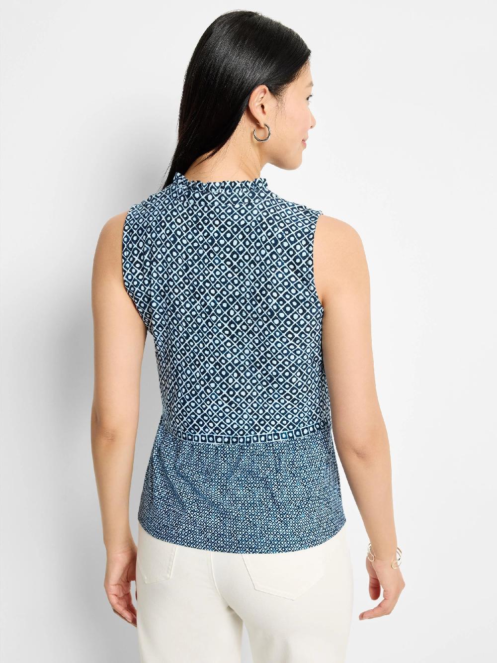 Nic Zoe Coastal Geo Knit Tank