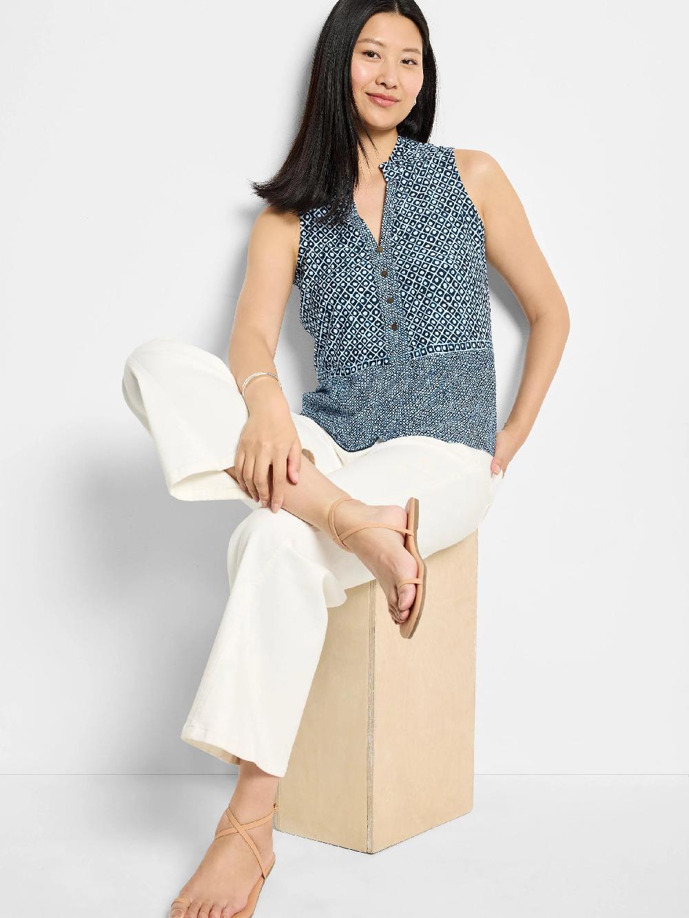 nic zoe Coastal Geo Knit Tank