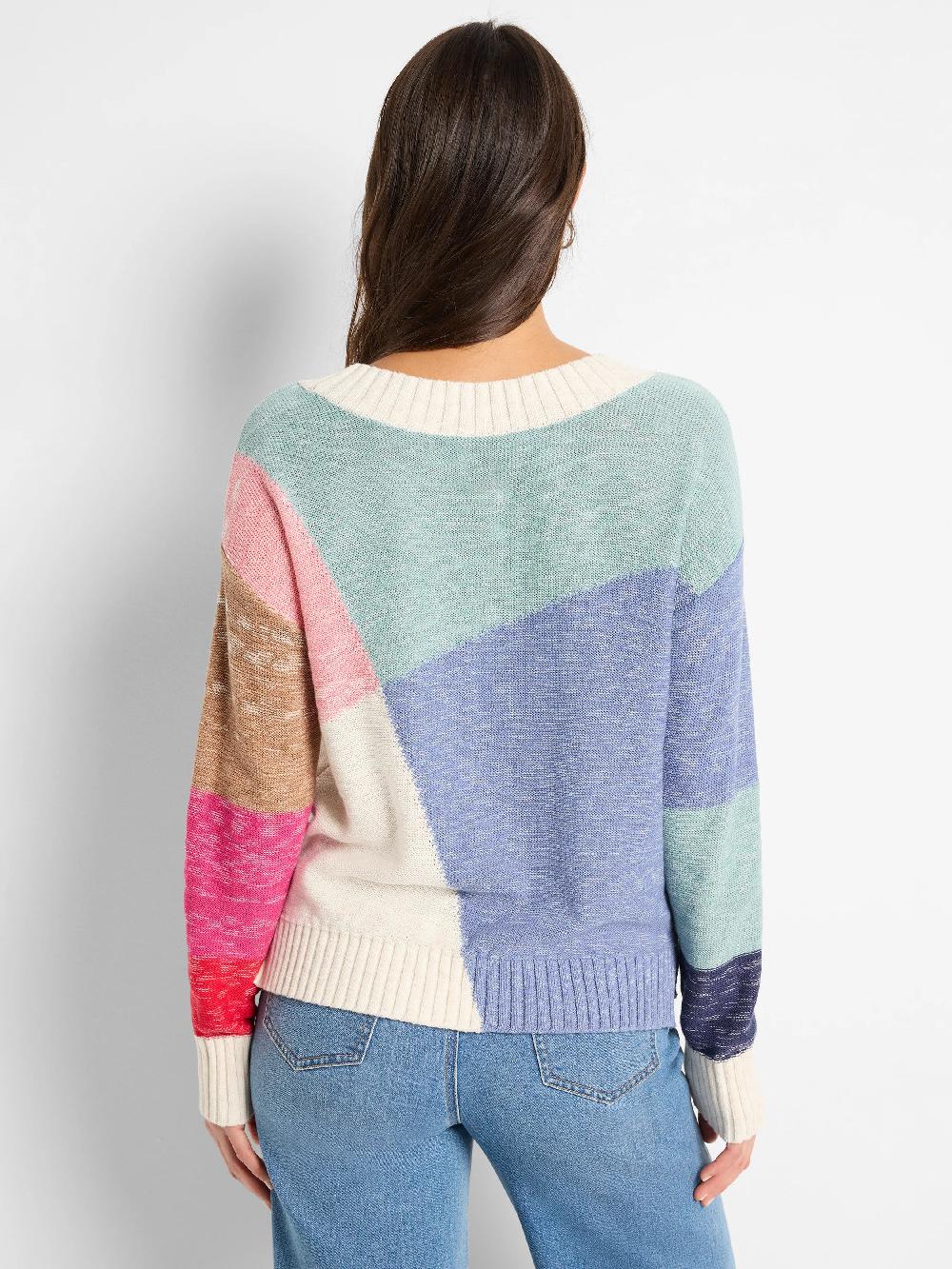 Nic Zoe Color Crossing Sweater