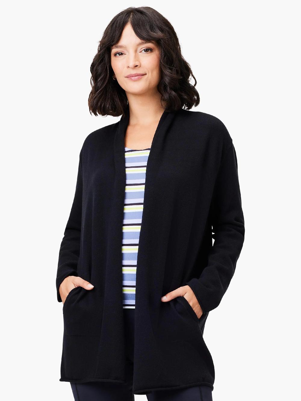 nic zoe Cool Down Open Front Cardigan