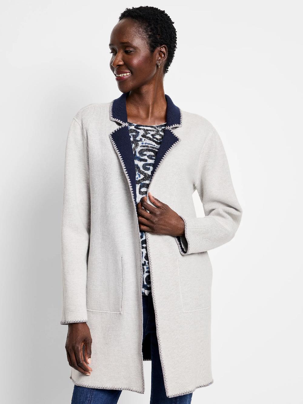 Nic Zoe Cool Nights Reversible Knit Jacket