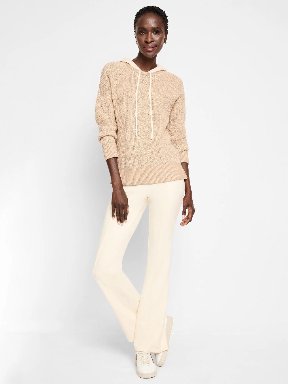 Nic Zoe Cozy Cable Hooded Sweater