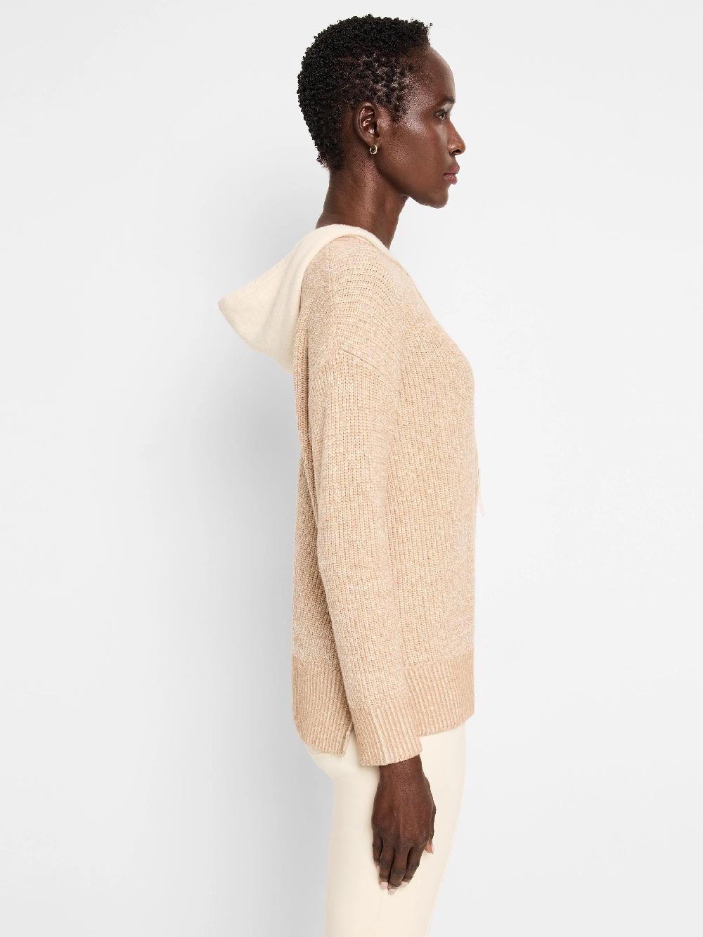 Nic Zoe Cozy Cable Hooded Sweater