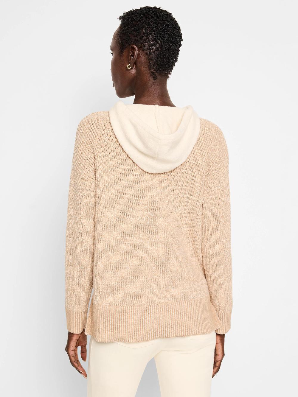 Nic Zoe Cozy Cable Hooded Sweater
