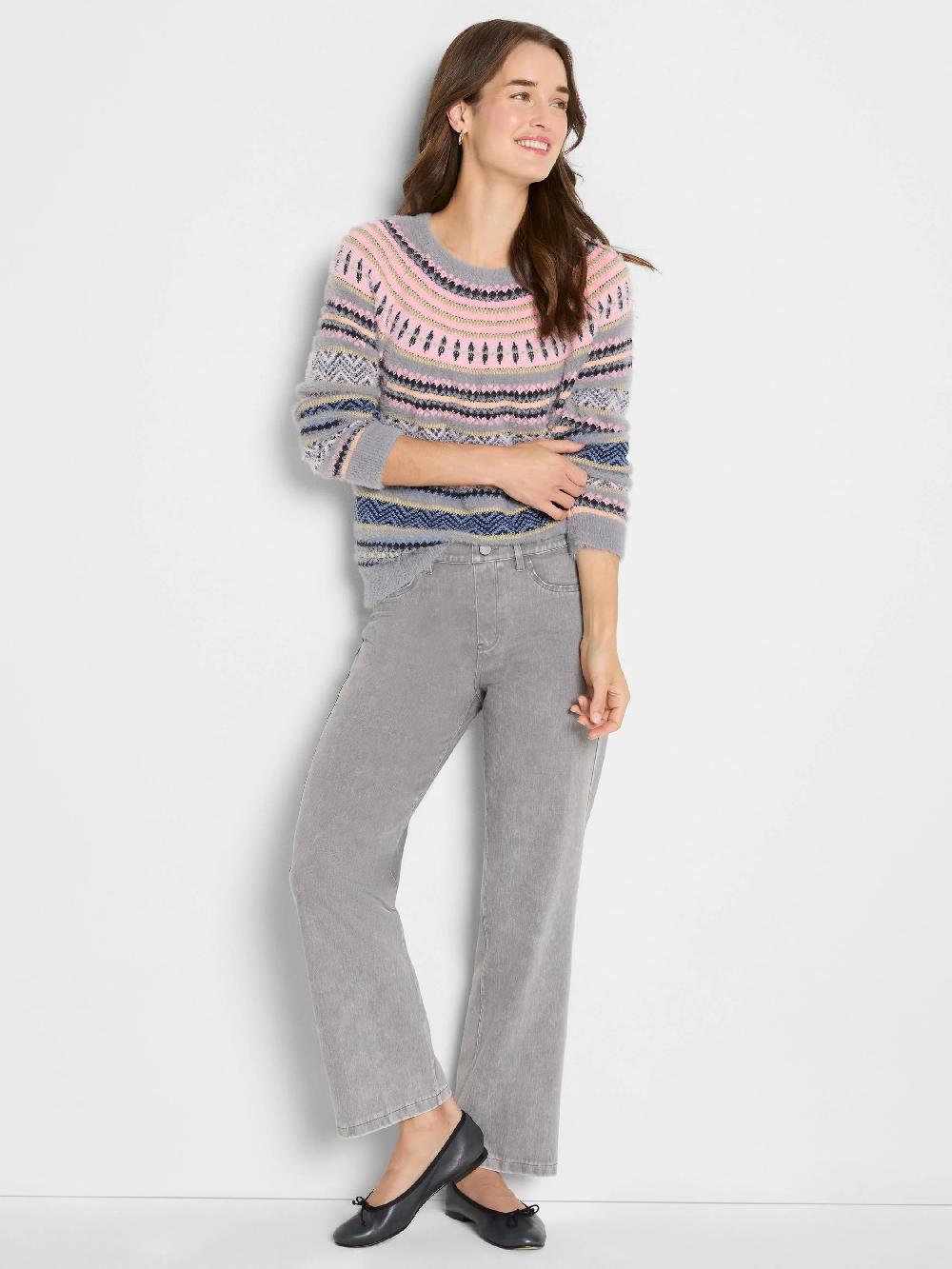Nic Zoe Cozy Fairisle Sweater