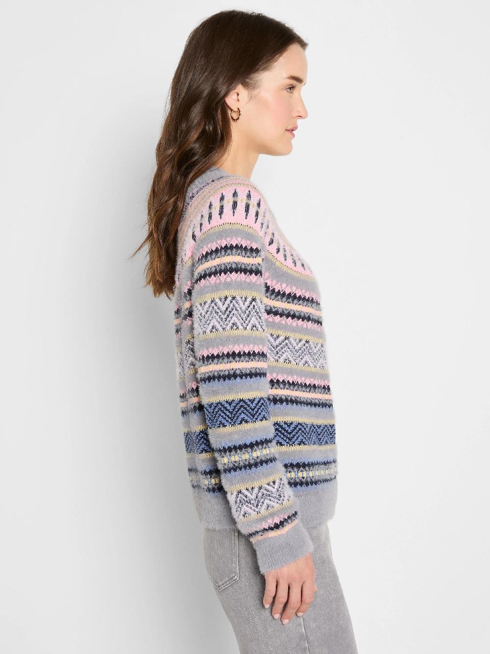 Nic Zoe Cozy Fairisle Sweater