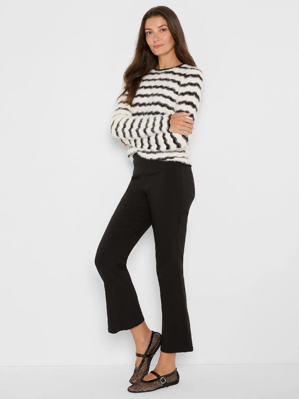 Nic Zoe Cozy Waves Striped Sweater