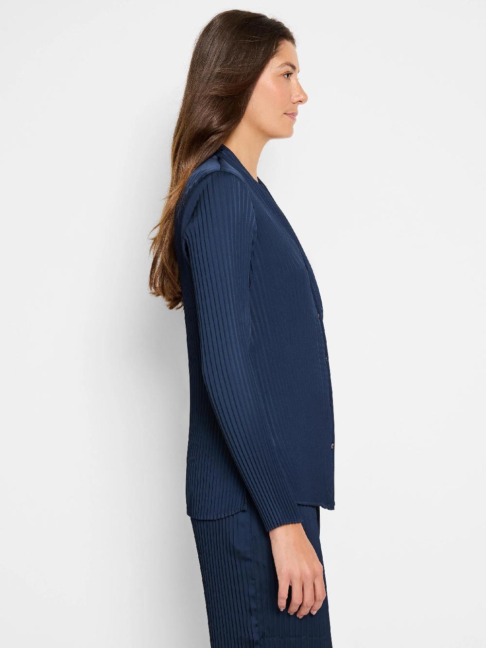 Nic Zoe Crinkle Crepe Shirt