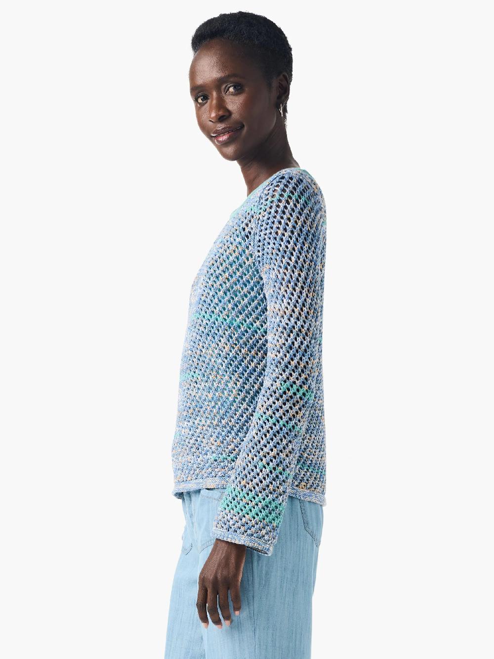 Nic Zoe Crochet Surf Sweater