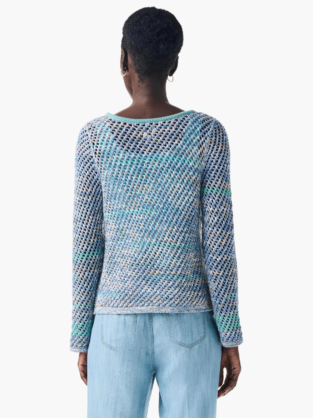Nic Zoe Crochet Surf Sweater