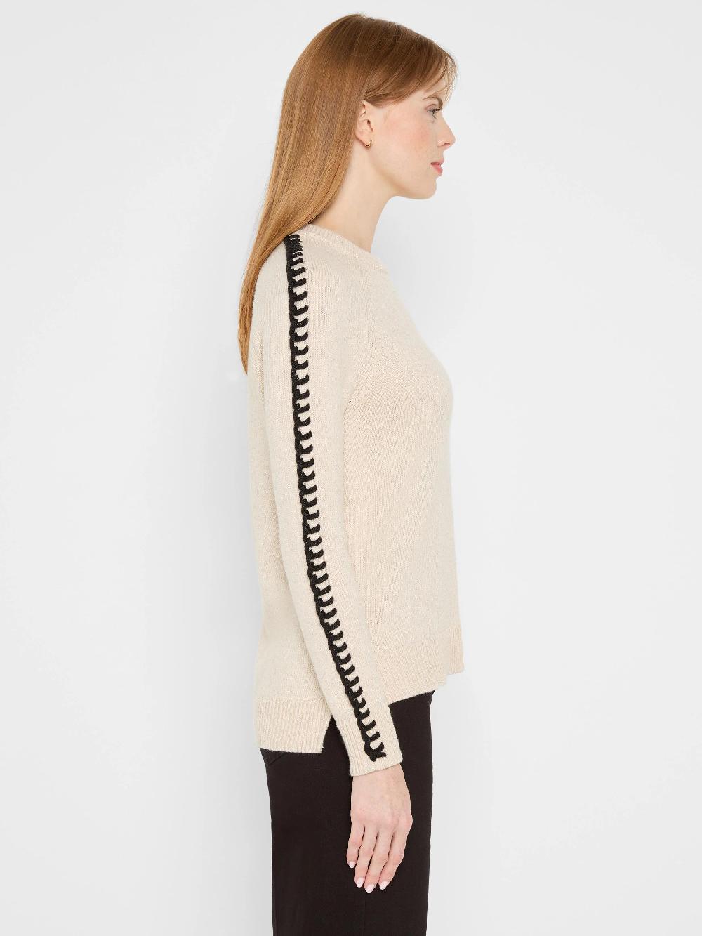 Nic Zoe Dashing Down Metallic Sweater