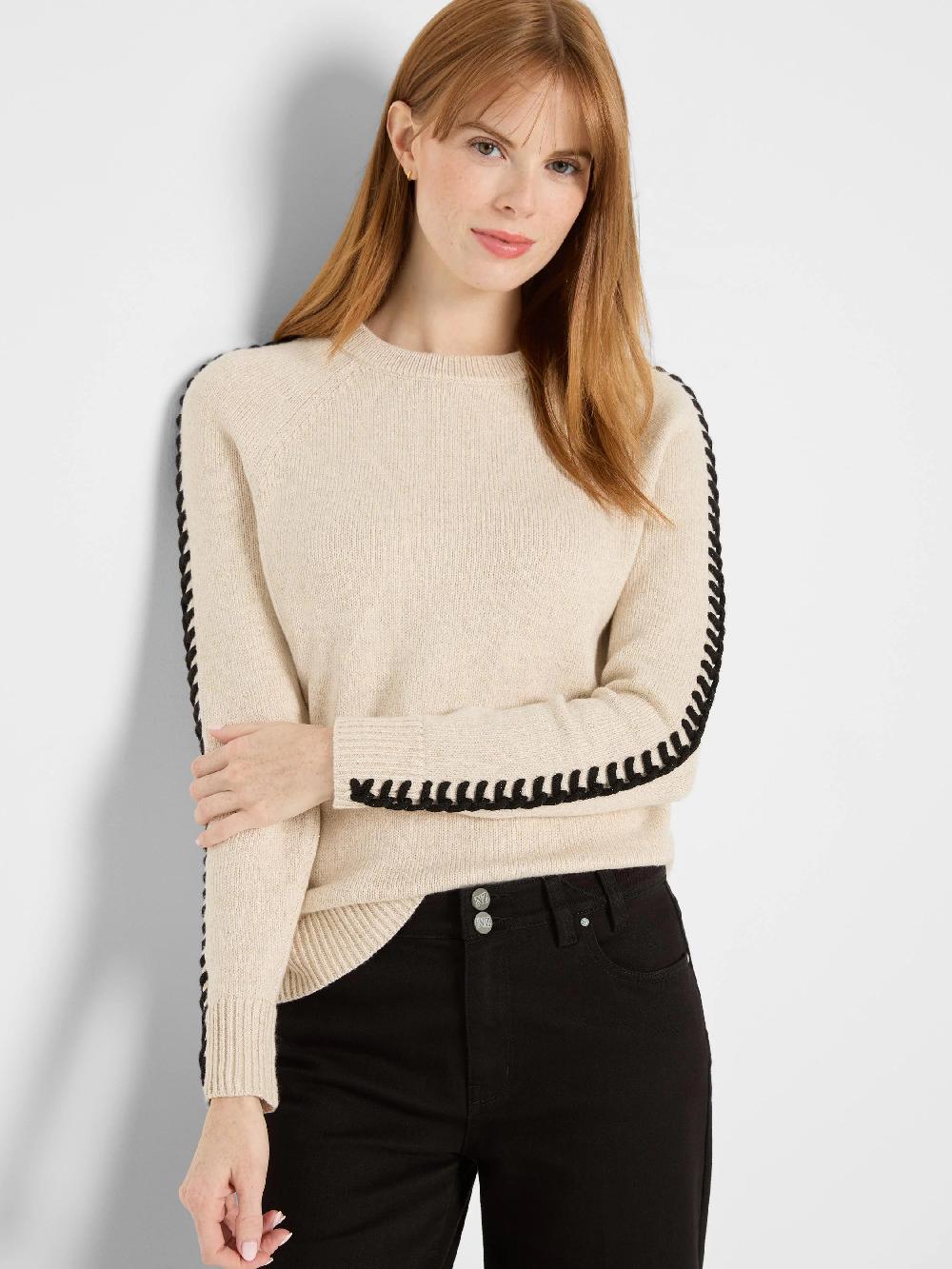 nic zoe Dashing Down Metallic Sweater
