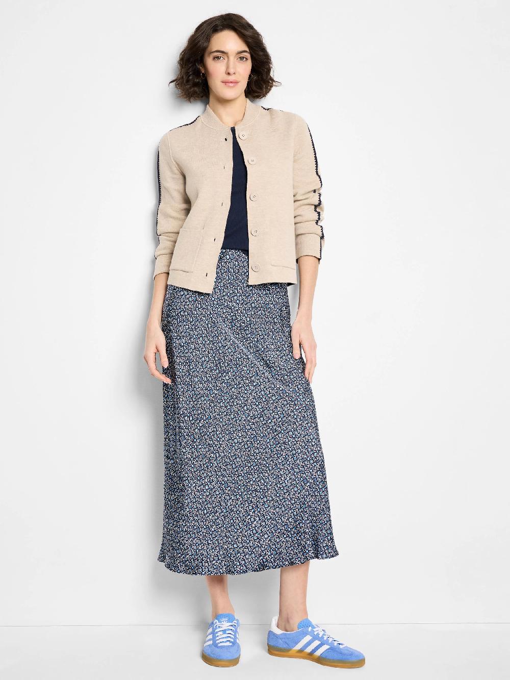 Nic Zoe Dashing Dusk Knit Bomber Jacket