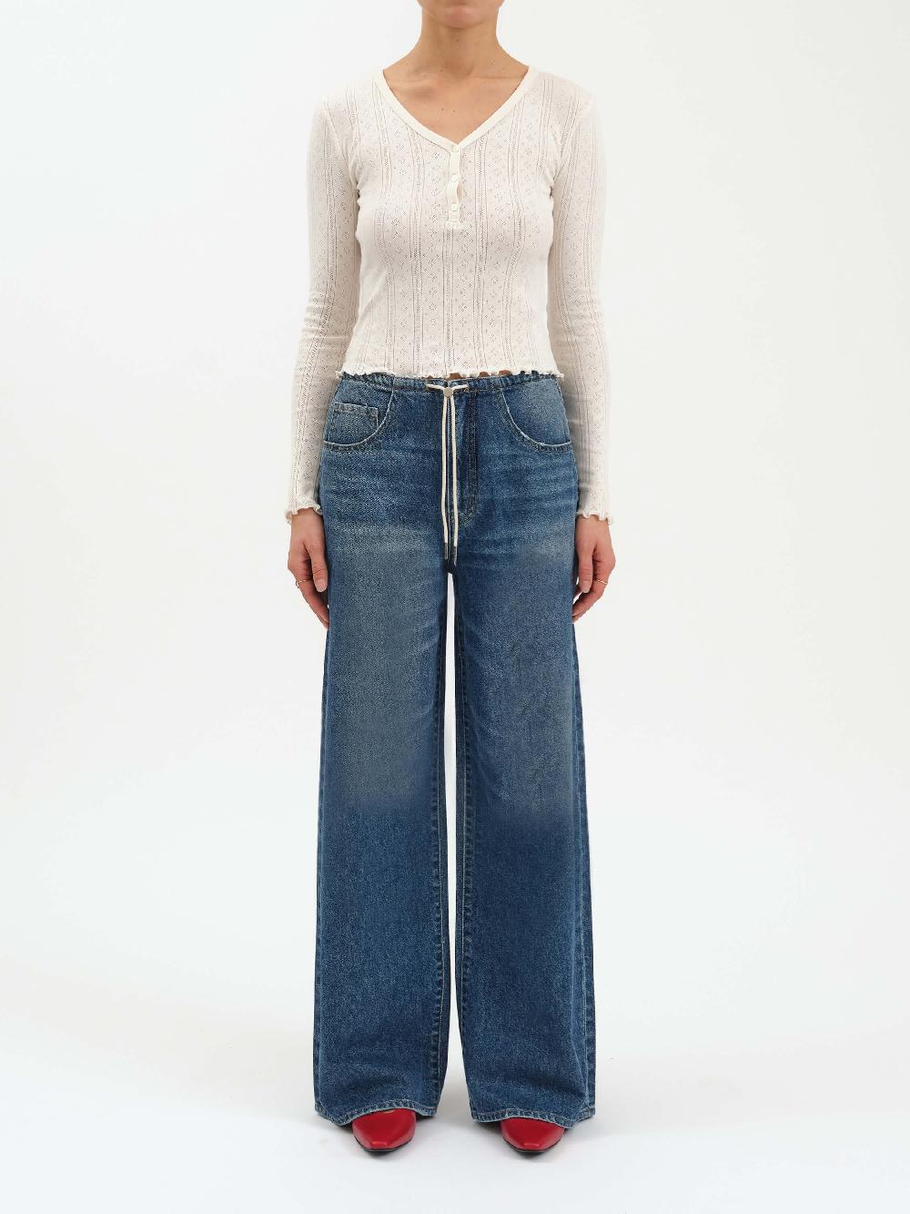 nic zoe Daze Madison Mid Rise Wide Leg Jean
