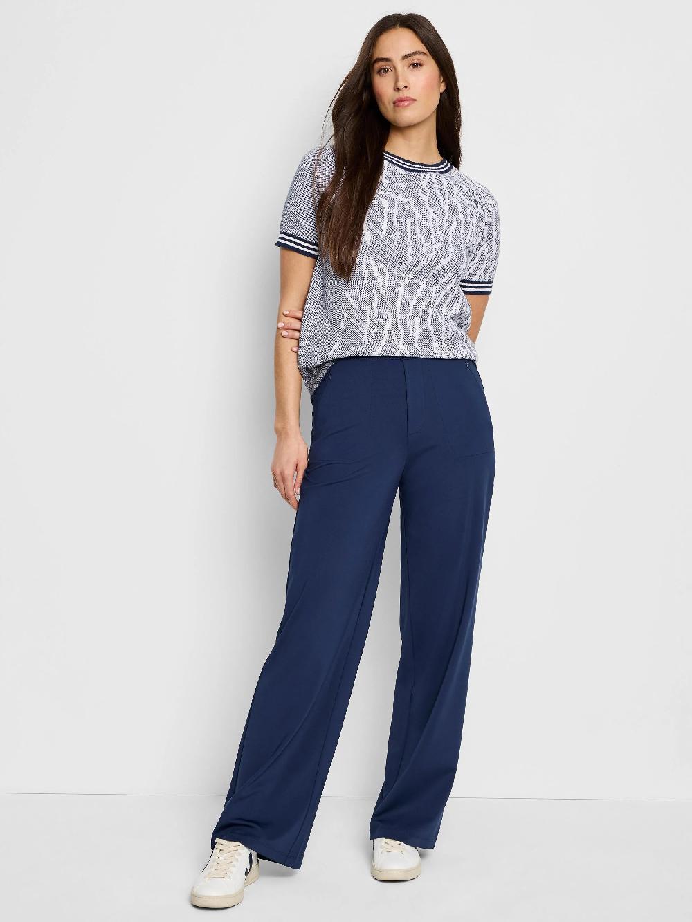 Nic Zoe Demi Jacquard Sweater Tee