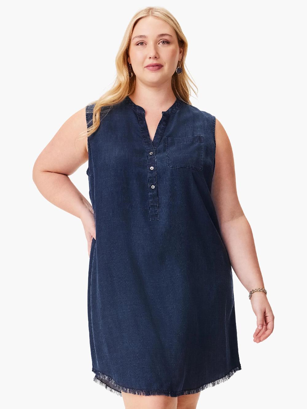 nic zoe Denim Throw On Dress