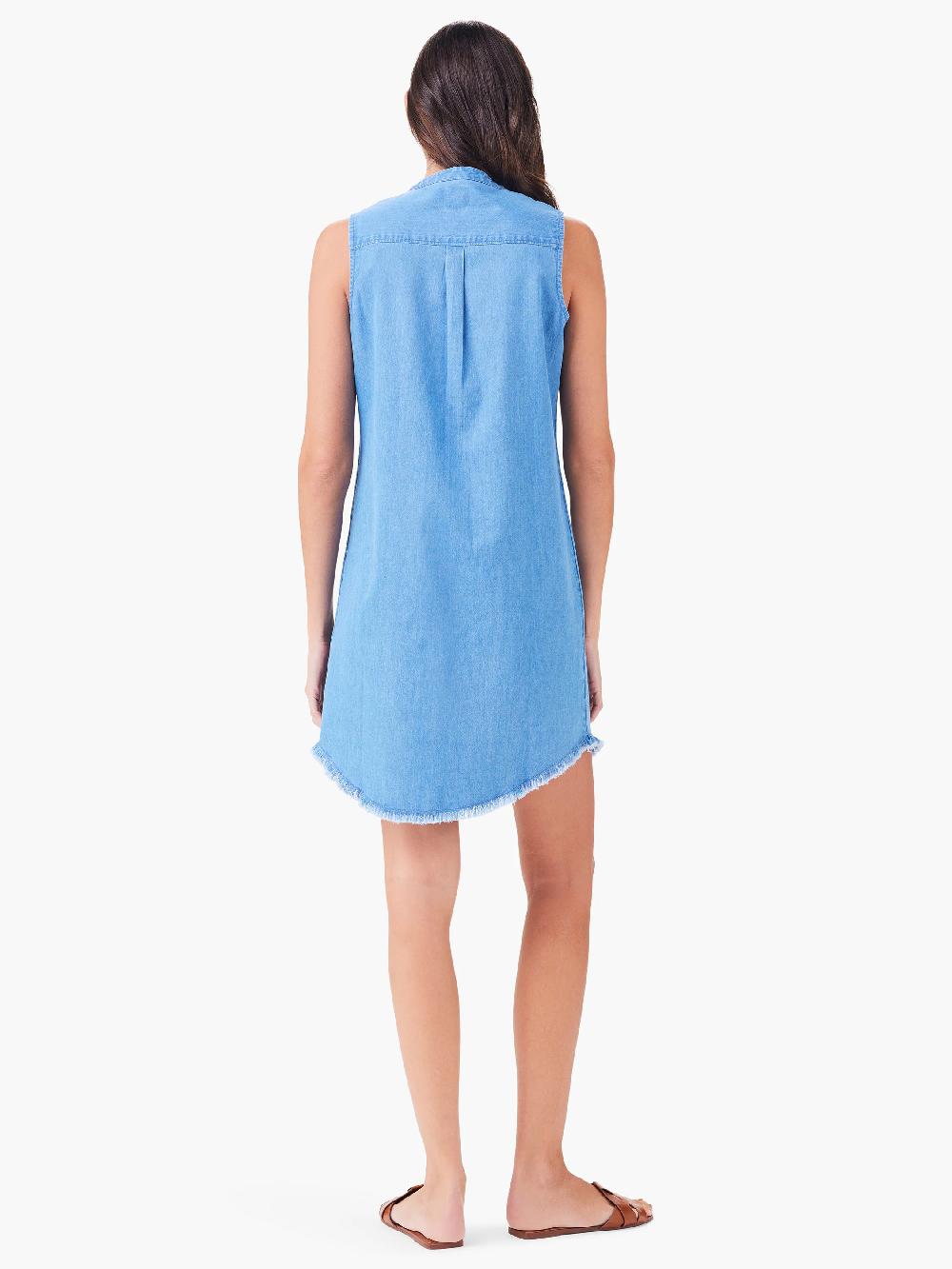 Nic Zoe Drapey Denim Throw On Dress